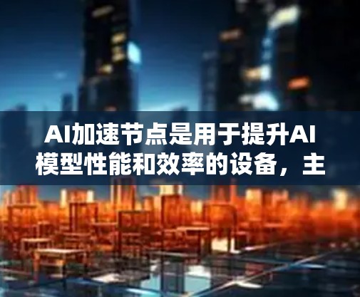 AI加速节点是用于提升AI模型性能和效率的设备，主要在云计算、高性能计算（HPC）和人工智能应用中使用。以下是对这些节点的详细介绍