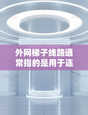 外网梯子线路通常指的是用于连接外部网络设备的梯子，这些梯子可能涉及光纤、以太网或其他网络设备。以下是一些可能的解释
