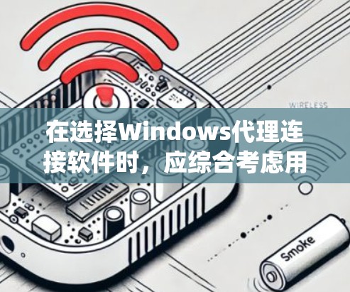 在选择Windows代理连接软件时,应综合考虑用户的需求、功能全面性、灵活性、稳定性以及与其他系统或软件的兼容性等因素。以下是对不同类型的软件的总结和推荐
