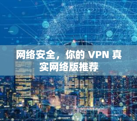 网络安全，你的 VPN 真实网络版推荐