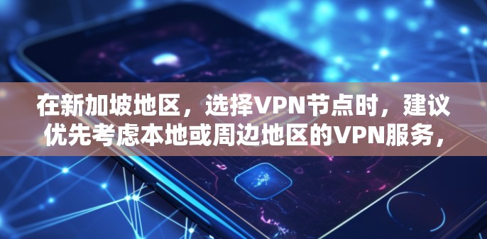 在新加坡地区，选择VPN节点时，建议优先考虑本地或周边地区的VPN服务，因为这些节点通常更可靠且方便使用。以下是几个新加坡地区著名的VPN节点和推荐服务