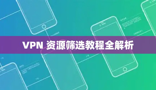 VPN 资源筛选教程全解析