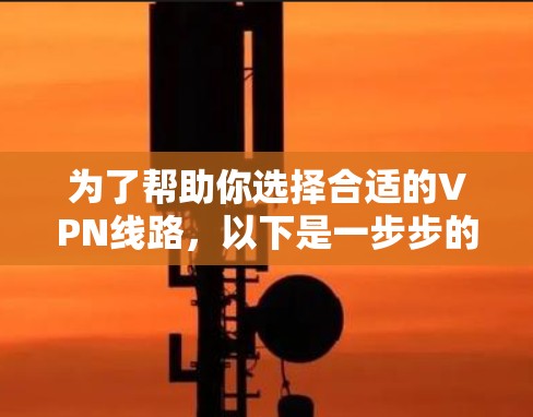 为了帮助你选择合适的VPN线路,以下是一步步的指南