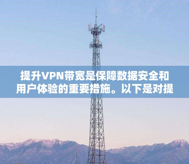 提升VPN带宽是保障数据安全和用户体验的重要措施。以下是对提升VPN带宽的综合建议