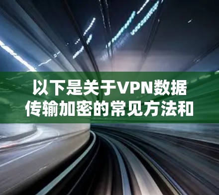 以下是关于VPN数据传输加密的常见方法和概念