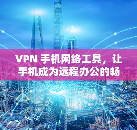VPN 手机网络工具,让手机成为远程办公的畅所乐