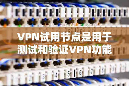 VPN试用节点是用于测试和验证VPN功能的关键设备，主要包括以下几个主要方面