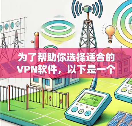 为了帮助你选择适合的VPN软件，以下是一个分步指南，涵盖不同需求和情况