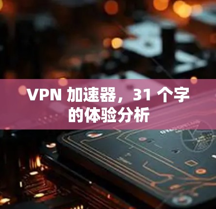 VPN 加速器，31 个字的体验分析