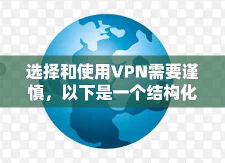 选择和使用VPN需要谨慎，以下是一个结构化的建议指南，帮助你更好地选择和使用VPN