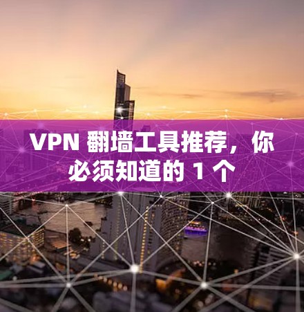VPN 翻墙工具推荐,你必须知道的 1 个