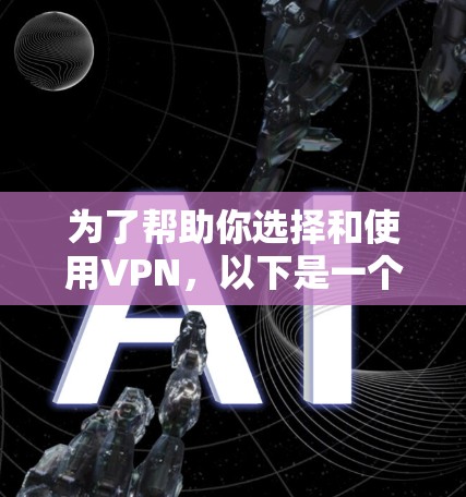为了帮助你选择和使用VPN,以下是一个详细的攻略,涵盖设备选择、配置、安全性、兼容性以及使用习惯等方面