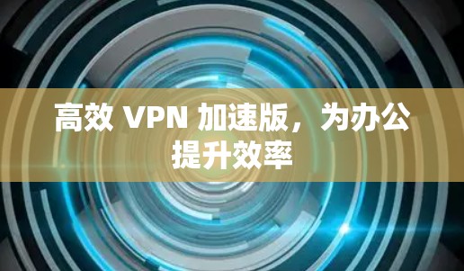 高效 VPN 加速版,为办公提升效率